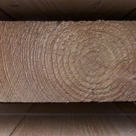 Close up of a piece of douglas fir oak beam